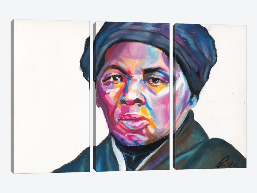 Harriet Tubman by Petra Hoette 3-piece Canvas Art