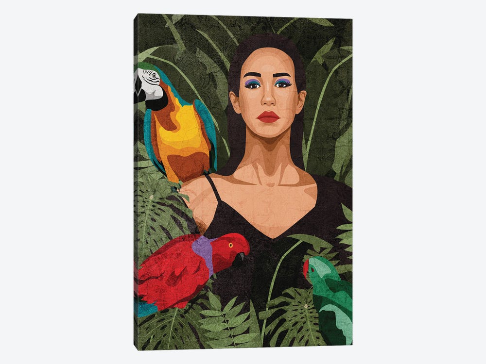 Connecting With Nature | Parrot by Phung Banh 1-piece Canvas Print