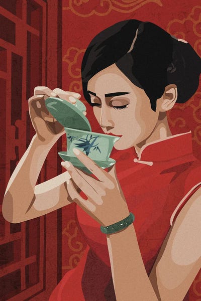 Phung Banh: Sipping Tea by Phung Banh