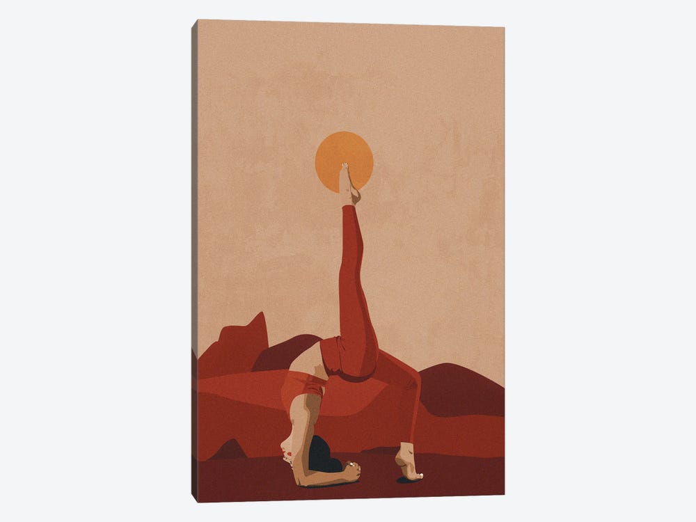 Yoga by Phung Banh 1-piece Canvas Art Print