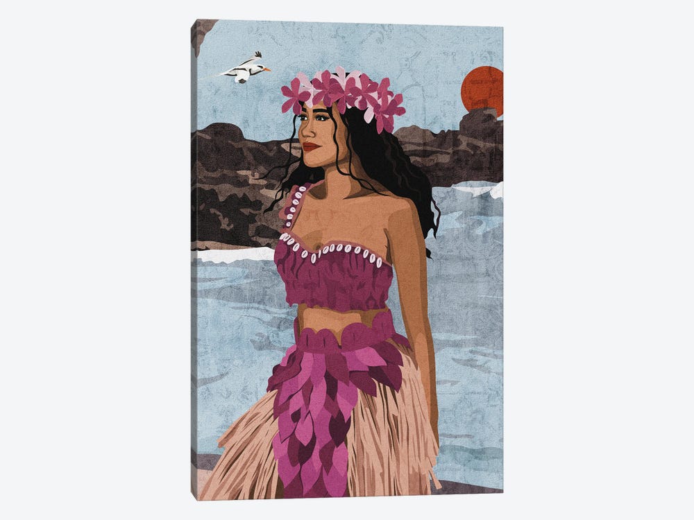 Polynesian/Hawaiian Beauty by Phung Banh 1-piece Canvas Artwork