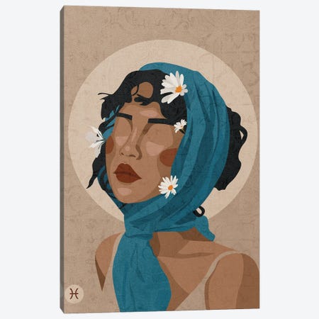 Pisces Canvas Print #PHG5} by Phung Banh Canvas Artwork
