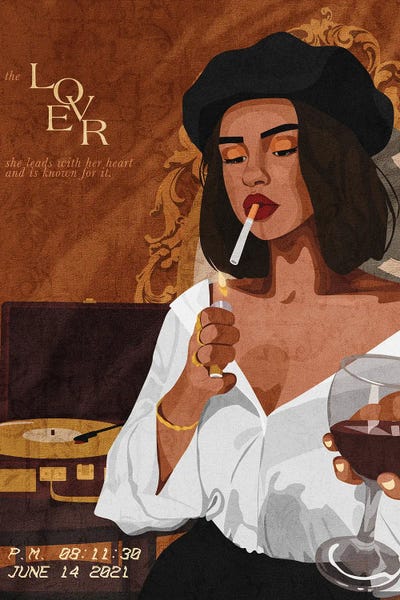 Smoking: The Lover by Phung Banh