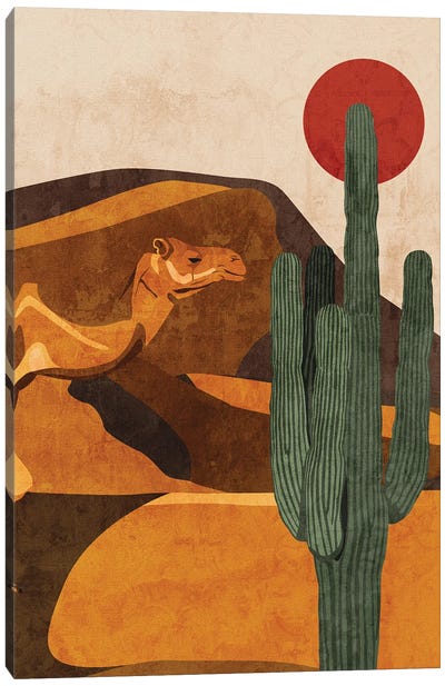 Desert Canvas Art Print - Camel Art