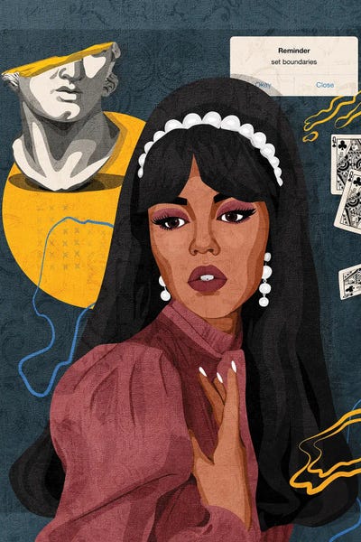 Women's Tops: Set Boundaries by Phung Banh