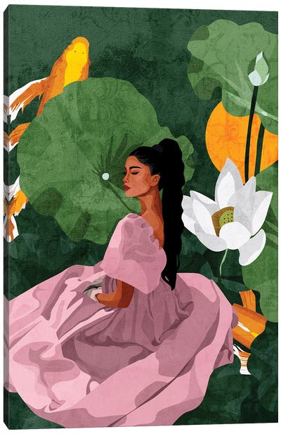 Bloom With Grace Canvas Art Print - Lotus Art