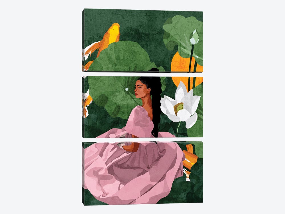 Bloom With Grace by Phung Banh 3-piece Canvas Artwork