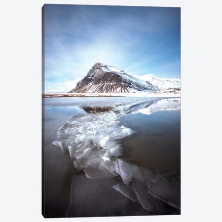 Iceland Ice Lake Canvas Print #PHM101} by Philippe Manguin Art Print