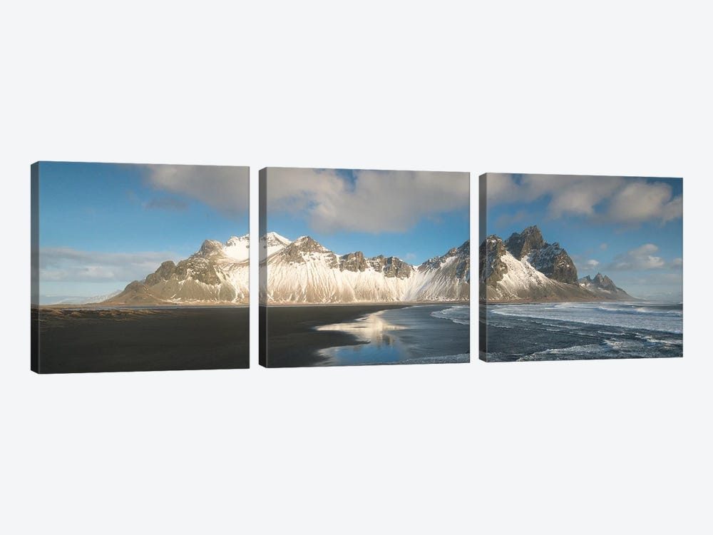 Iceland Vestrahorn Mountain In Stokksnes by Philippe Manguin 3-piece Art Print