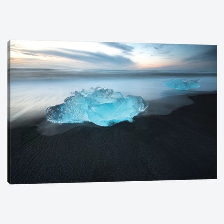 Jokulsarlon Ice Wal Art In Iceland Canvas Print #PHM106} by Philippe Manguin Canvas Artwork