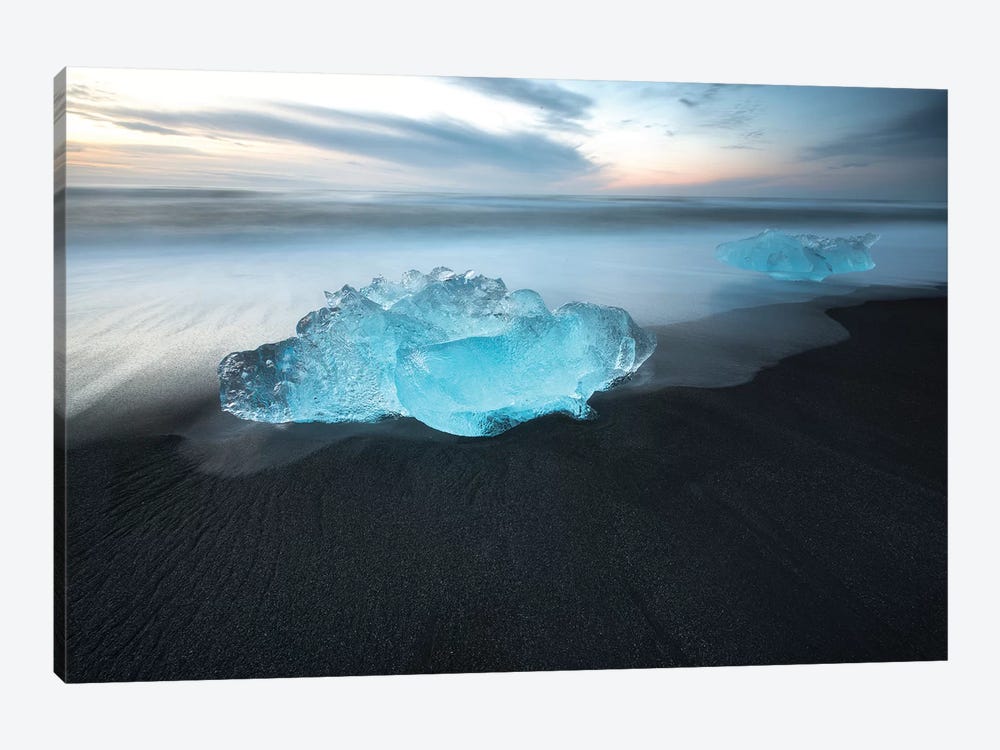 Jokulsarlon Ice Wal Art In Iceland by Philippe Manguin 1-piece Canvas Artwork