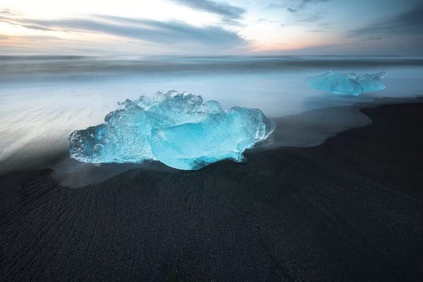 Glaciers & Icebergs: Jokulsarlon Ice Wal Art In Iceland by Philippe Manguin