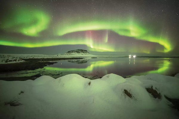 Snaefellsnes: Kirkjufell Aurora In Iceland by Philippe Manguin