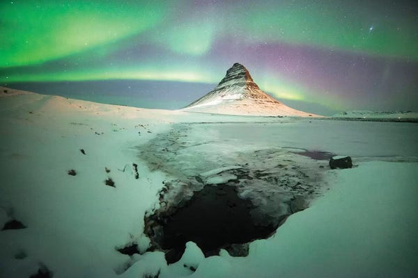 Snaefellsnes: Kirkjufell Moutain Aurora by Philippe Manguin