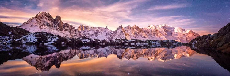Lac Des Cheserys Panoramic - French Alpes by Philippe Manguin wall art