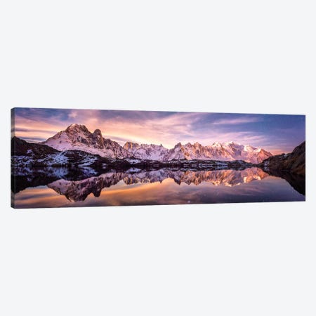 Lac Des Cheserys Panoramic - French Alpes Canvas Print #PHM118} by Philippe Manguin Canvas Art