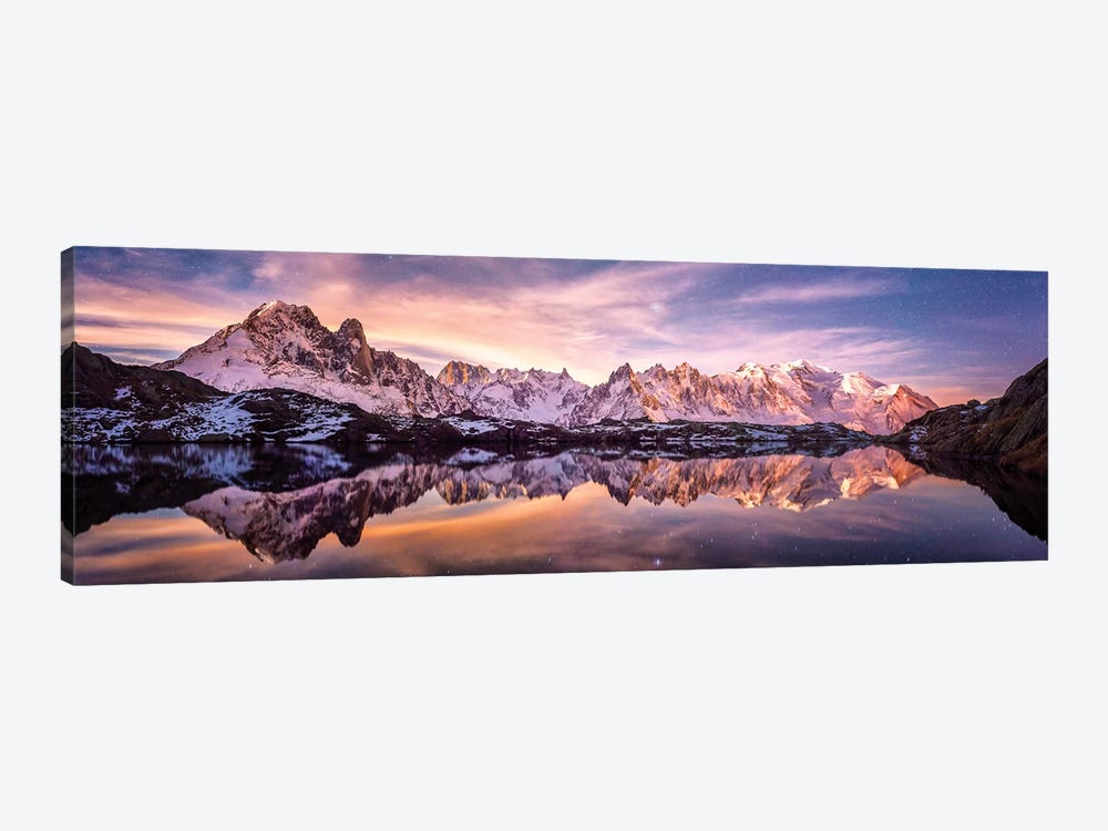 Lac Des Cheserys Panoramic - French Alpes by Philippe Manguin 1-piece Art Print