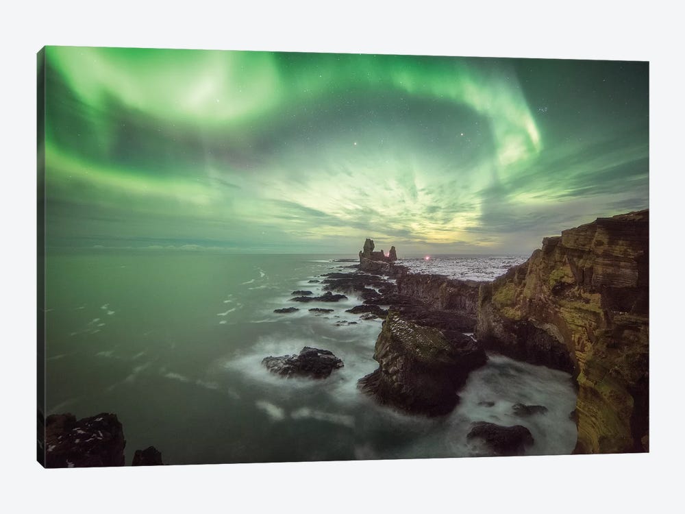 Londrangar In Iceland by Philippe Manguin 1-piece Canvas Print