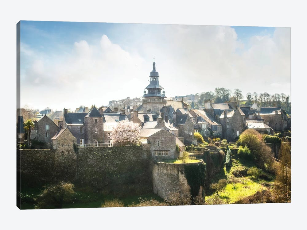 Moncontour Old Village In Brittany by Philippe Manguin 1-piece Canvas Wall Art