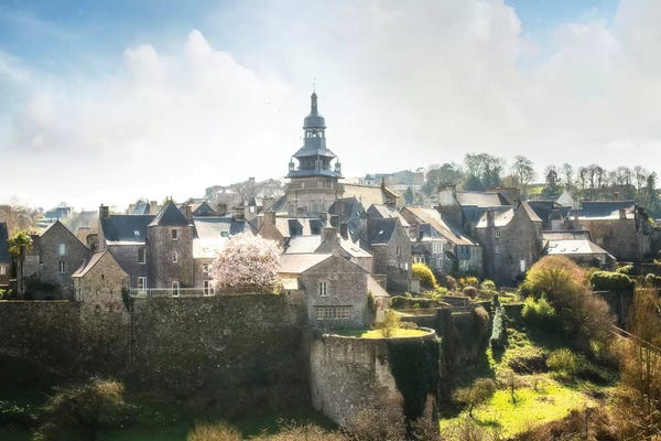 Brittany: Moncontour Old Village In Brittany by Philippe Manguin