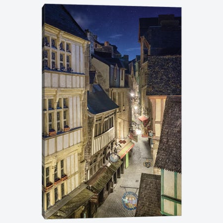 Mont Saint Michel - Grande Rue Canvas Print #PHM137} by Philippe Manguin Art Print