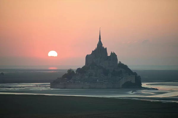 Giclee Features: Mont Saint Michel Sunset by Philippe Manguin