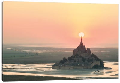 Mont Saint Michel Target Canvas Art Print - Normandy