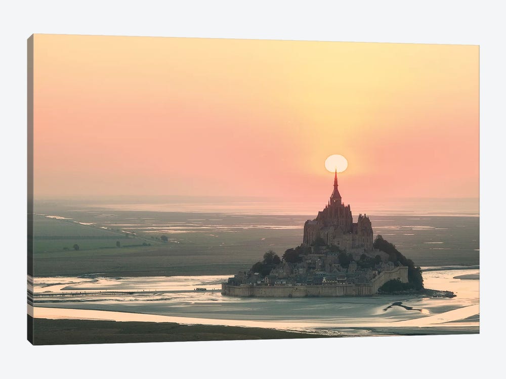 Mont Saint Michel Target by Philippe Manguin 1-piece Art Print