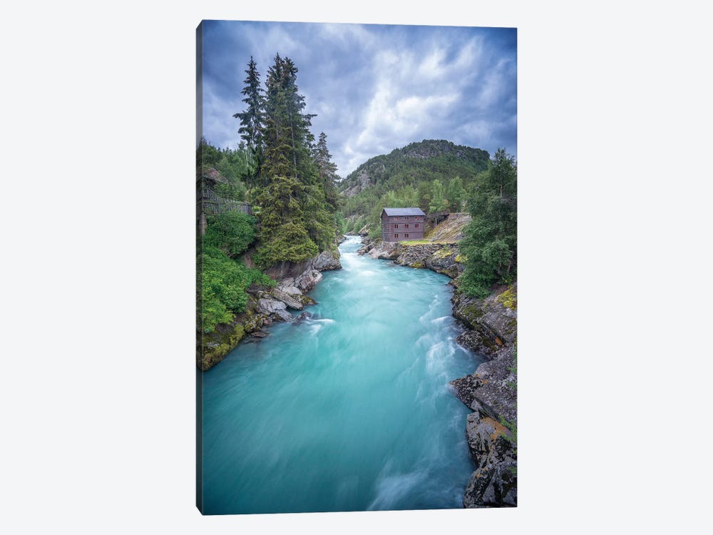 Norway River by Philippe Manguin 1-piece Canvas Wall Art
