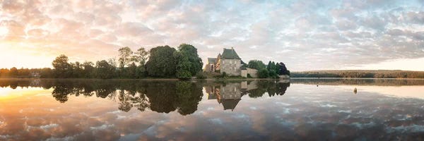 Brittany: Panoramic Of Abbaye Paimpont In Brittany by Philippe Manguin