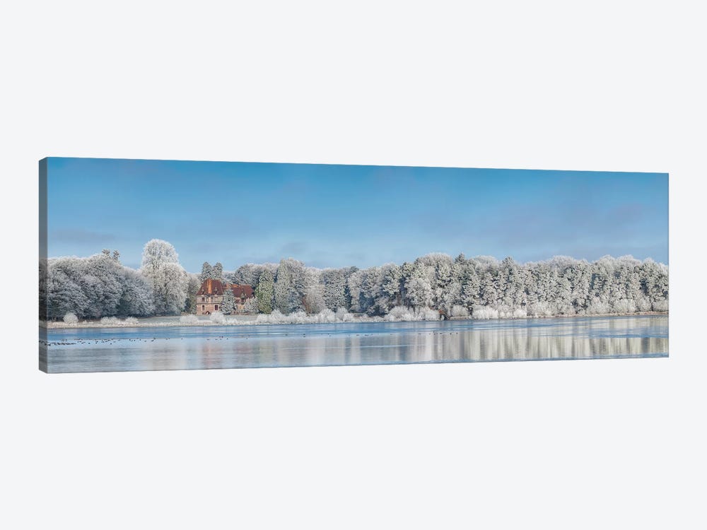 Panoramic Winter Lake by Philippe Manguin 1-piece Canvas Art