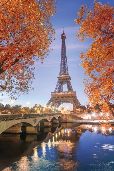 Philippe Manguin: Paris Eiffel Tower - Red Touch by Philippe Manguin