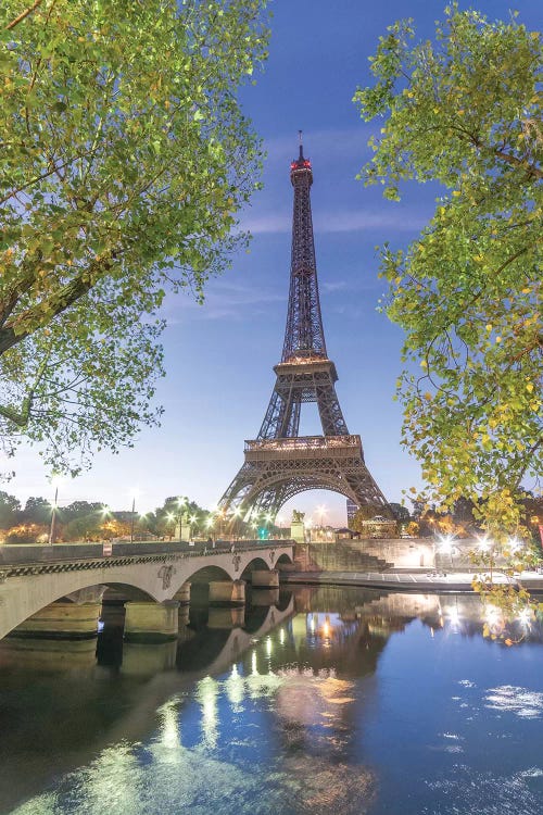 Paris Eiffel Tower Green