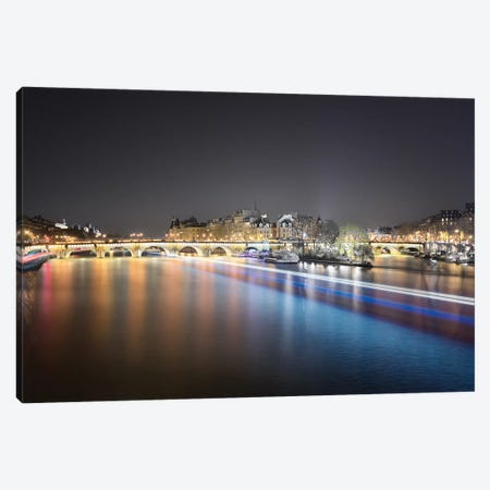 Paris From Pont Des Arts Canvas Print #PHM173} by Philippe Manguin Canvas Wall Art
