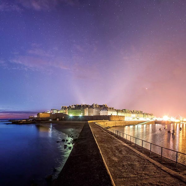 Sky: Saint Malo Old City In Brittany by Philippe Manguin