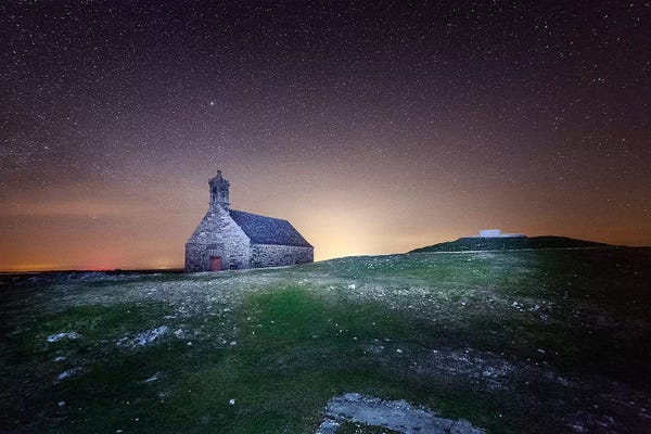 Sky: Saint Michel De Brasparts Church by Philippe Manguin