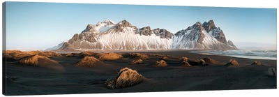 Stockness Panoramic In Iceland Canvas Art Print - Iceland Art