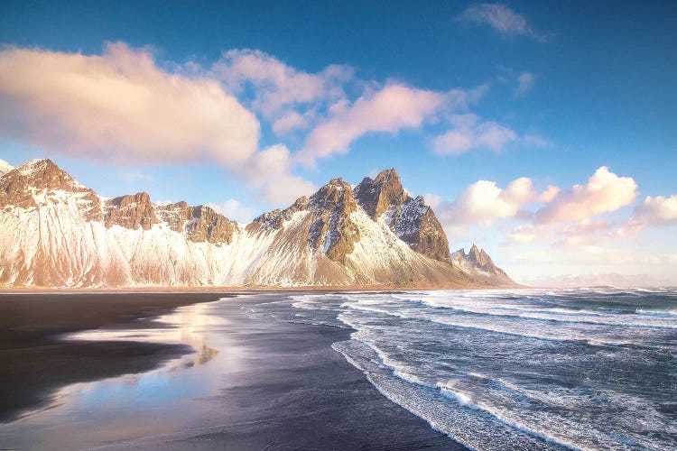 Stokksnes Blue Sky In Iceland