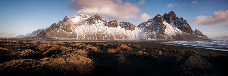 Stokksnes Mountain Panoramic In Iceland