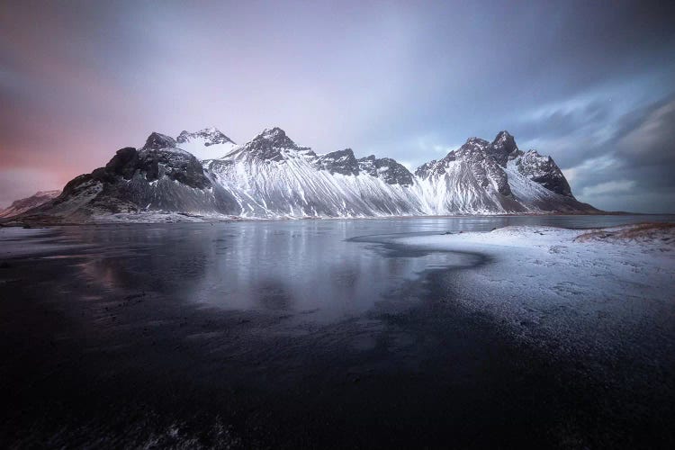 Blue Hour On Stokksnes In Iceland