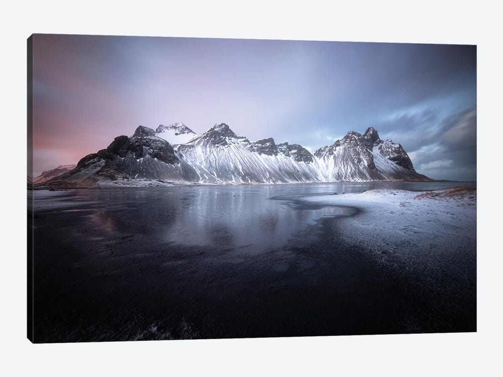 Blue Hour On Stokksnes In Iceland by Philippe Manguin 1-piece Canvas Art