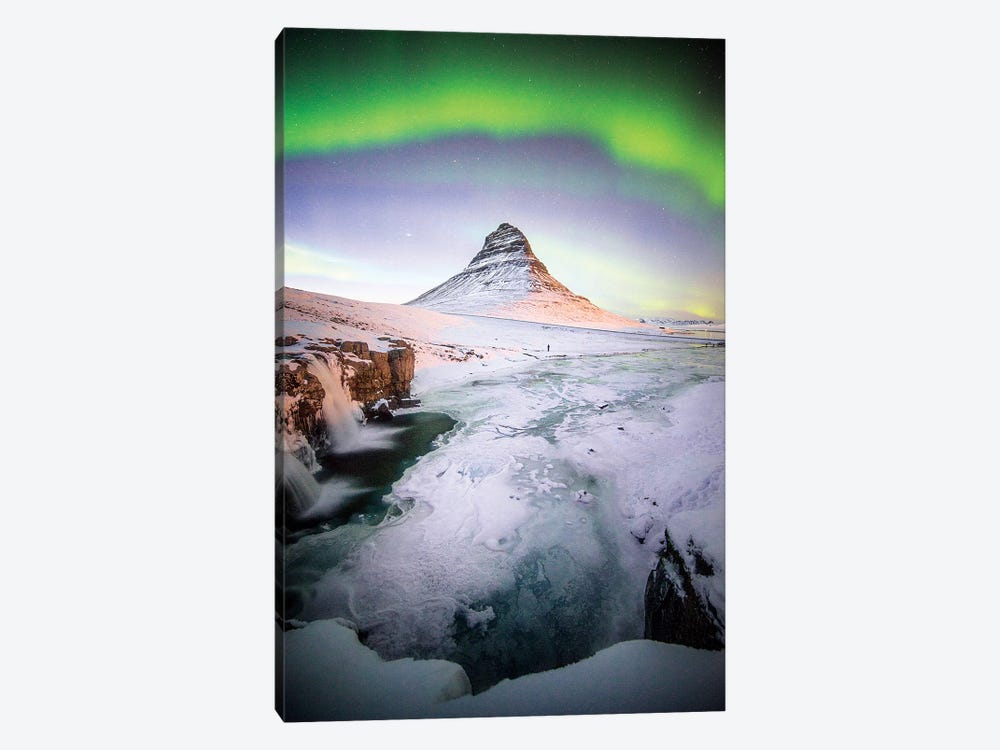 The Kirkjufell Green Arch In Iceland by Philippe Manguin 1-piece Canvas Art