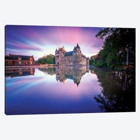 Trecesson Old French Castle Canvas Print #PHM220} by Philippe Manguin Canvas Artwork