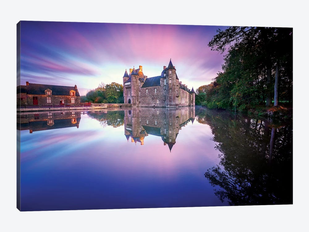 Trecesson Old French Castle by Philippe Manguin 1-piece Canvas Art