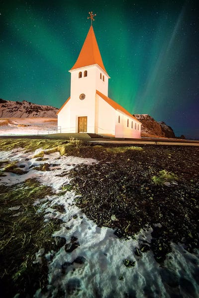 Vik Church In Iceland by Philippe Manguin framed wall art