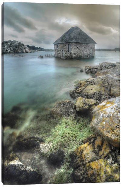 Ancient Sea Mill On Brehat Island - Bretagne Canvas Art Print - Philippe Manguin