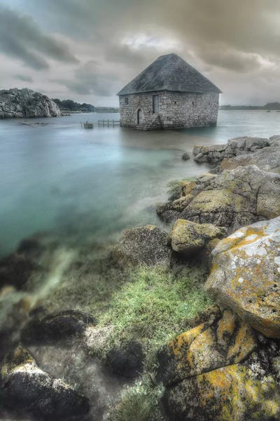 Brittany: Ancient Sea Mill On Brehat Island - Bretagne by Philippe Manguin