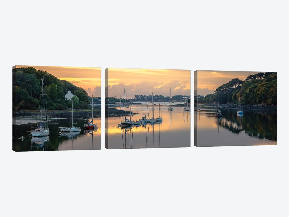 Brittany, L'Aber Wrac'h by Philippe Manguin 3-piece Canvas Art Print