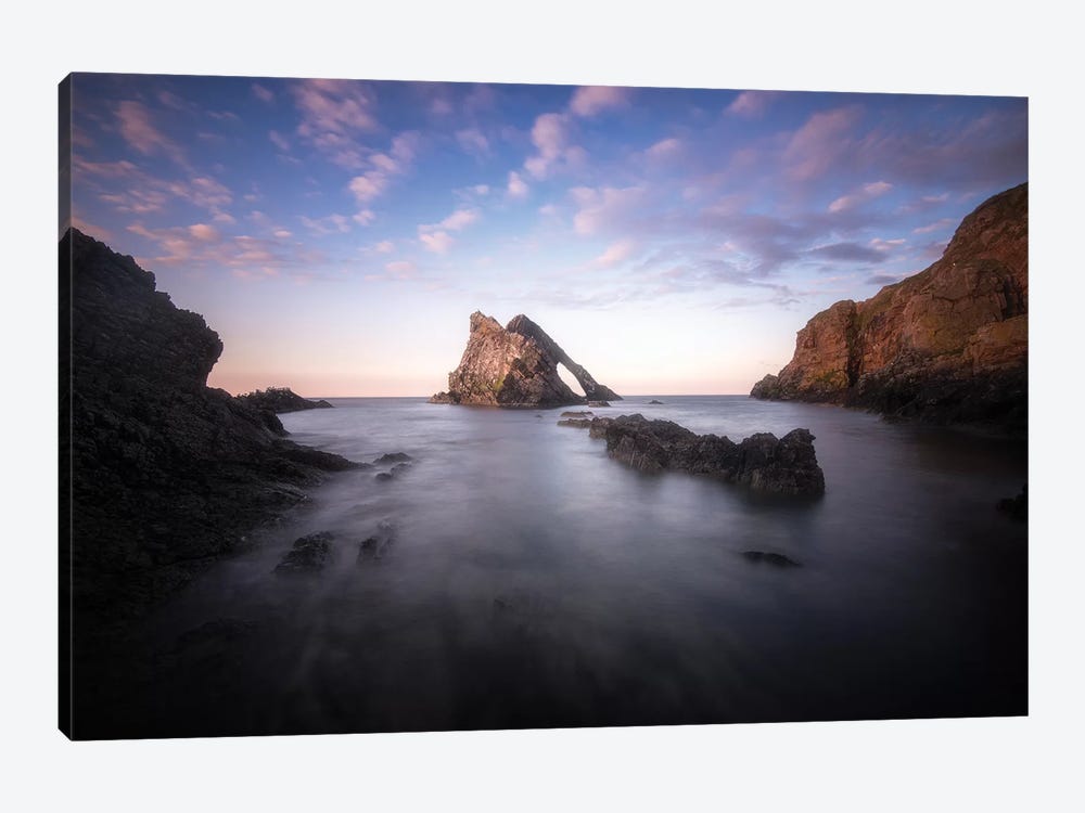 Bow Fiddle Rock In Scotland Sea by Philippe Manguin 1-piece Canvas Wall Art