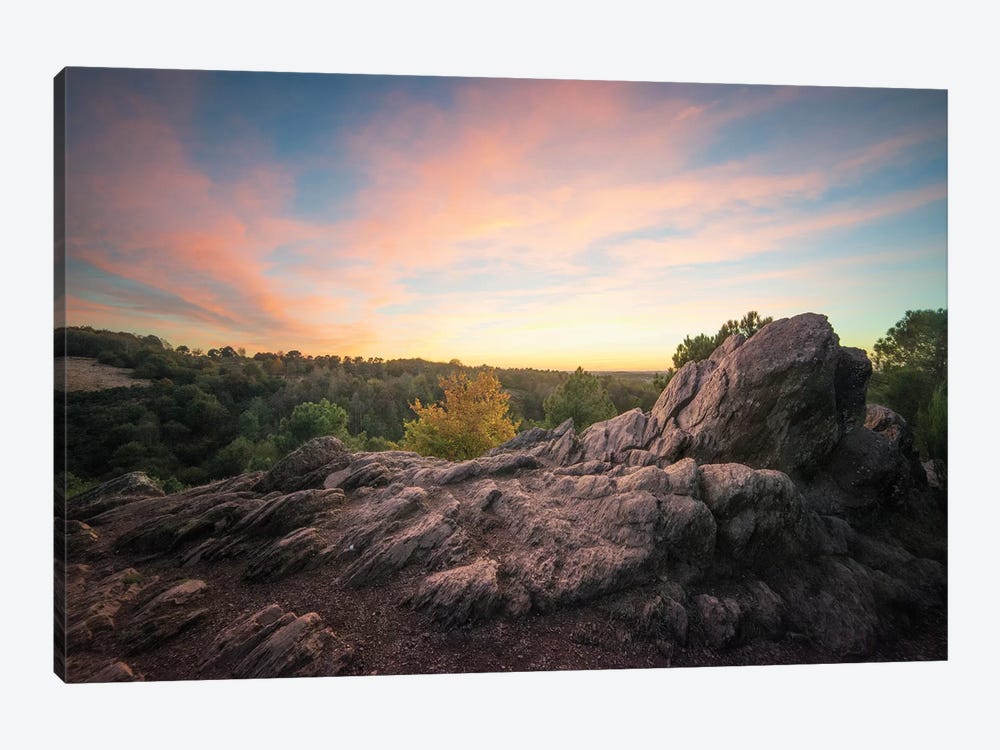Broceliande At Sunset by Philippe Manguin 1-piece Canvas Wall Art